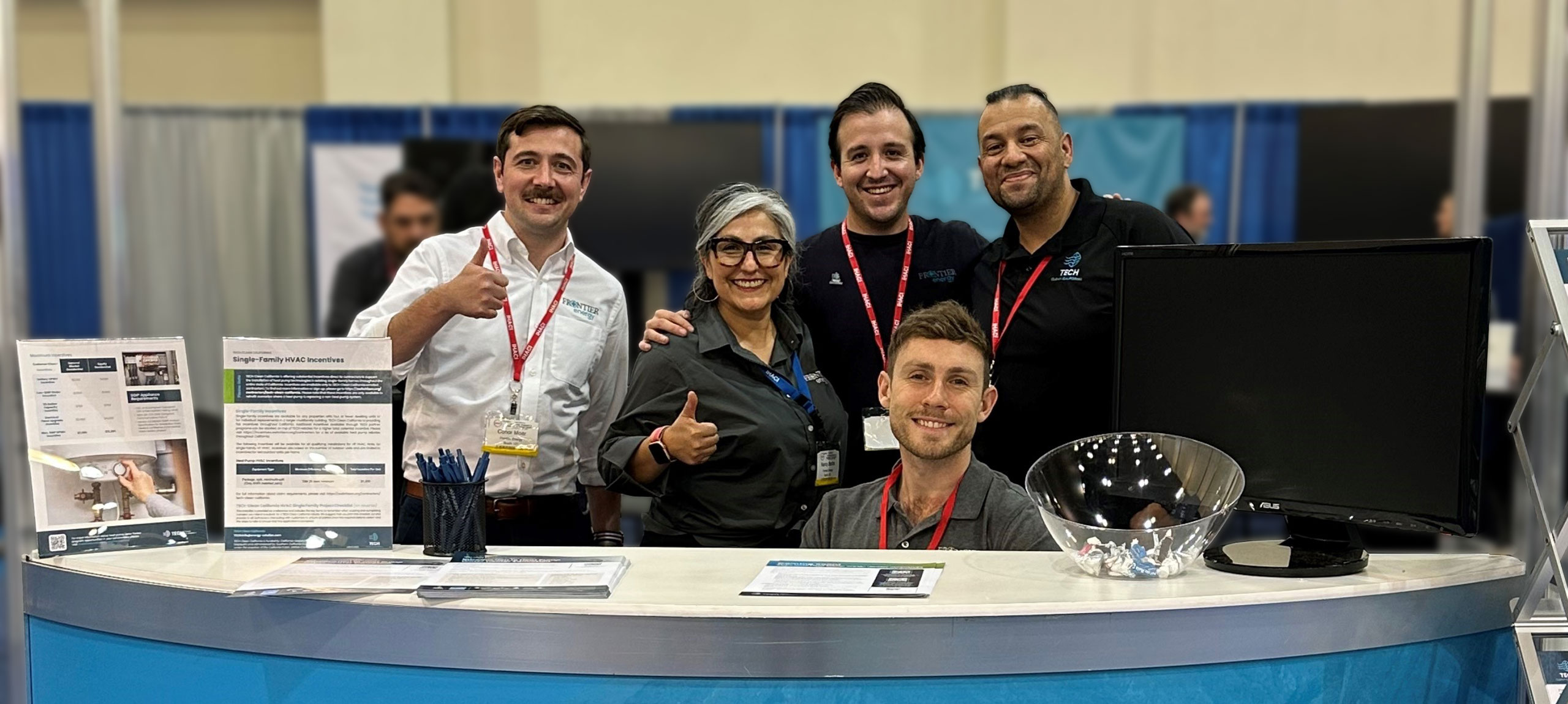Frontier team at event for TECH Clean California